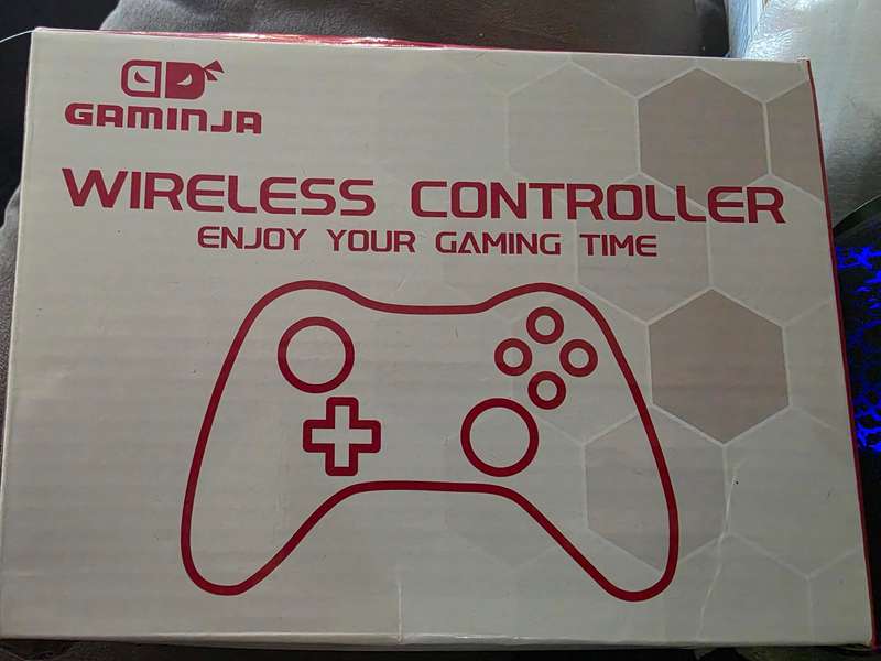 Gaminja - Wireless Controller - For Switch/PC 6Axis, Anti Slip, Adjustable 7C Lights, Dual Vibration