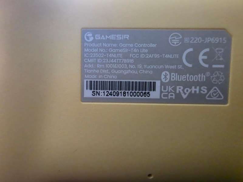 GameSir T4 Nova Lite - Yellow - For Switch/PC/IOS/Windows - Bluetooth