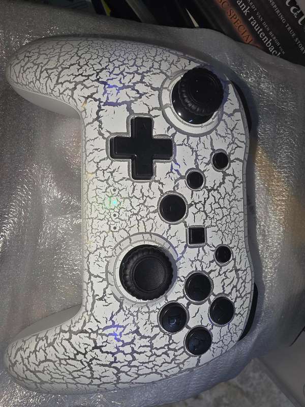 Gaminja - Wireless Controller - NS015 - Cracked White