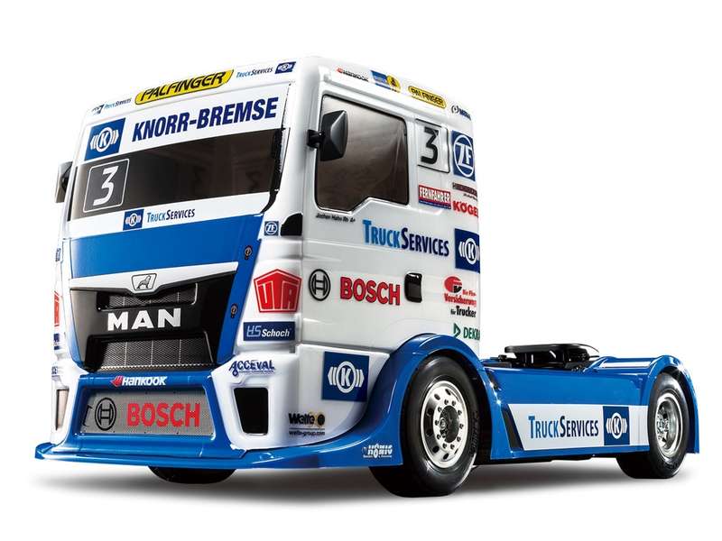 1/14 SCALE R/C ON ROAD RACING TRUCK TEAM HAHN RACING MAN TGS (TT-01 TYPE-E CHASSIS)