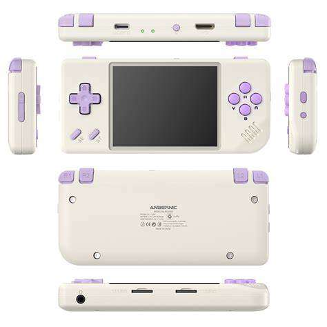 ANBERNIC - RG28xx - Beige 64gb - Portable Gaming Console with hard cover and cable