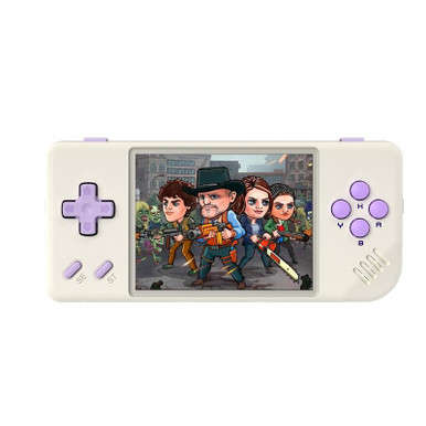 ANBERNIC - RG28xx - Beige 64gb - Portable Gaming Console with hard cover and cable