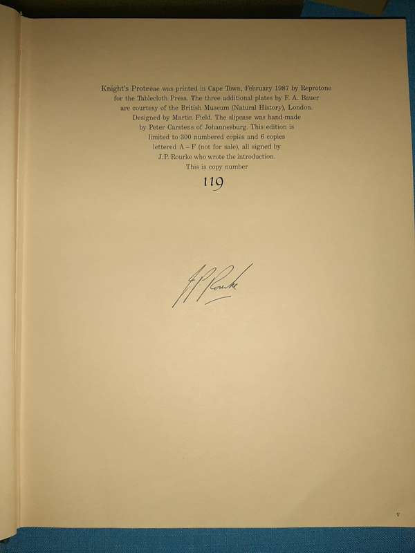 Cultivation of the Plants Belonging to the Natural Order Proteeae Ltd Ed. 119/300, Signed