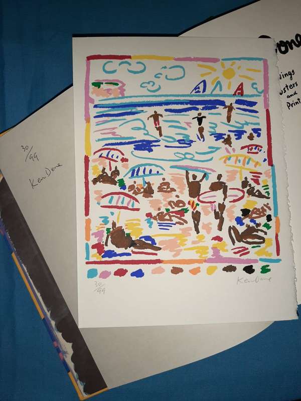 KEN DOVE Paintings, Drawings, Posters and Prints Ltd Ed 30/99 Signed with print Ltd Ed 30/99 Cloth