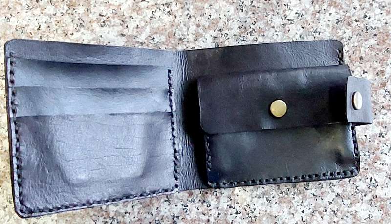 Exclusive Handmade Buffalo Leather Wallet  Durable, made to last