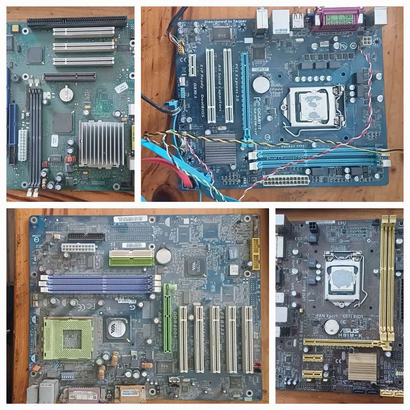 COMPUTER MOTHERBOARDS X 4