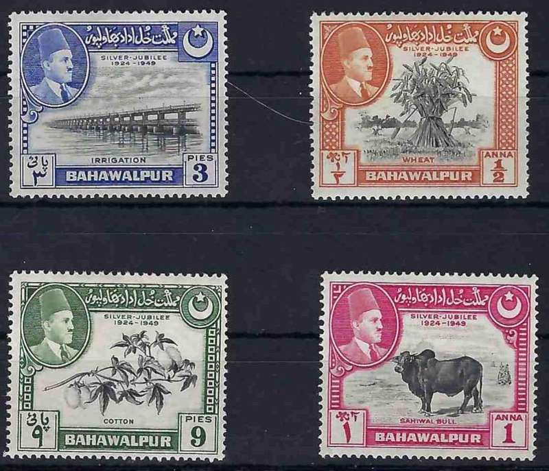 BAHAWALPUR (Pakistan) - 1949 - SILVER JUBILEE - SG 39-42O31 - LMM