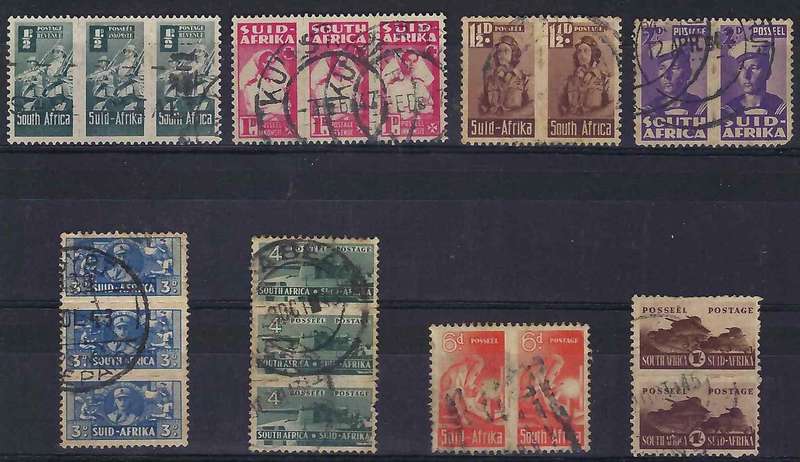 SA UNION - BANTAM WAR STAMPS - FULL SET - FINE USED - CV - R 500.00