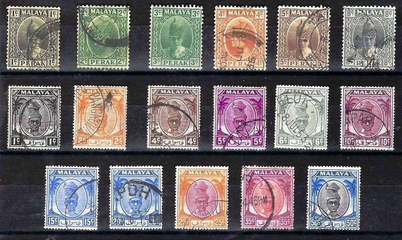 PERAK - 1935/38/50 - FINE USED SELECTION - VIEW BELOW