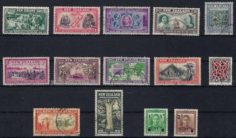 NEW ZEALAND - 1940 - KGVI - FINE USED GROUP - VIEW BELOW