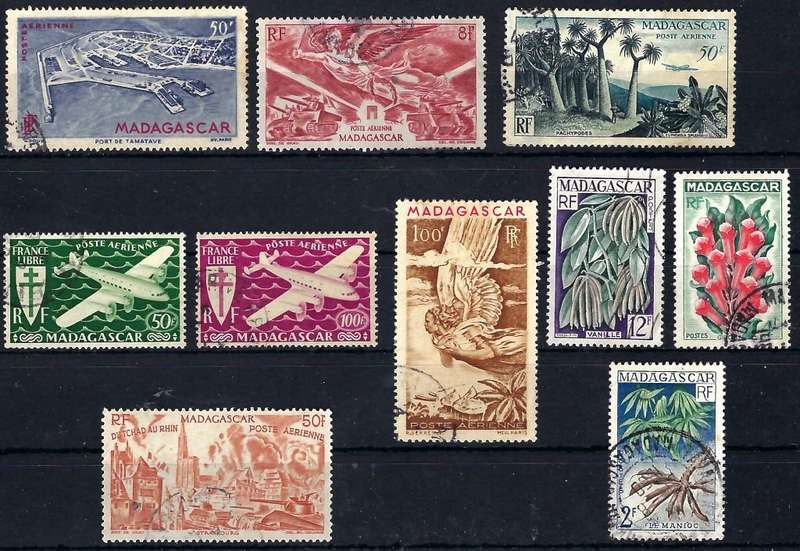 MADAGASCAR - 1943-1957 - A FINE USED GROUP - VIEW BELOW