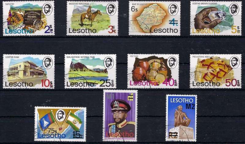 LESOTHO - 1980 - OVPT SET TO M2 - FINE USED - VIEW BELOW