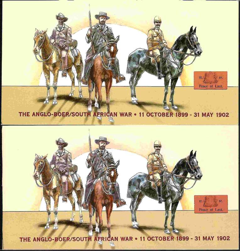 RSA - 2002 - COMMEMORATION OF THE BOER WAR - TWO MINT BOOKLETS