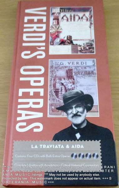VERDI'S OPERAS 4 X CD in Digibook Longbox