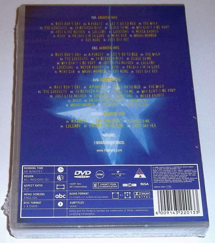 THE CURE Greatest Hits 2xCD + DVD