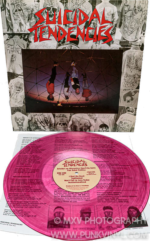 SUICIDAL TENDENCIES Suicidal Tendencies MAGENTA COLOURED LP Vinyl Record