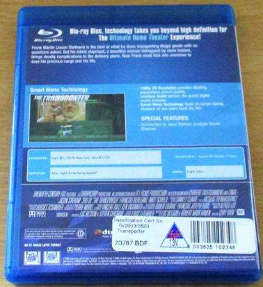 TRANSPORTER BLU RAY Jason Statham [BLU RAY SHELF]