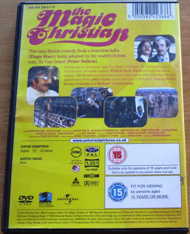 THE MAGIC CHRISTIAN Peter Sellers Ringo Starr DVD [BBOX 7] Region 2