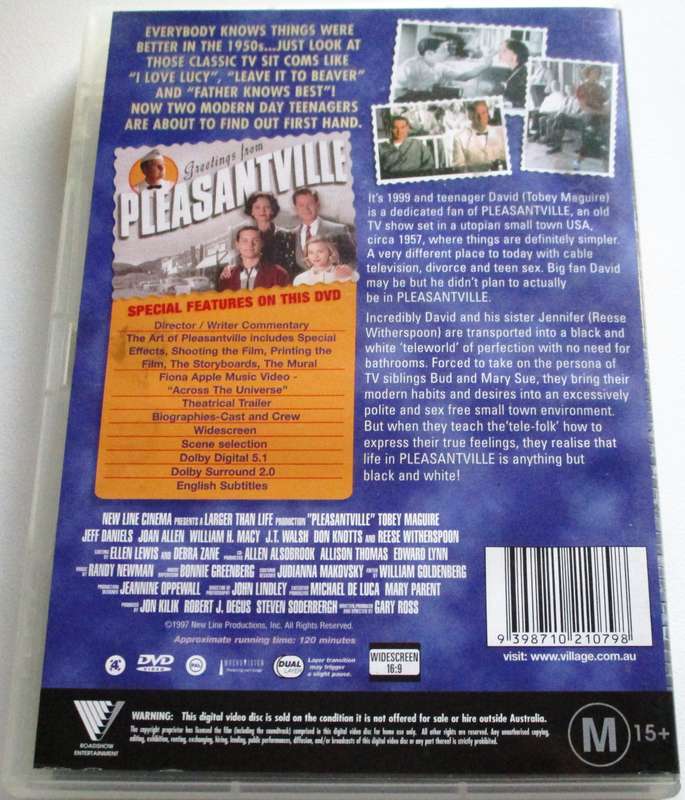 PLEASANTVILLE Jeff Daniels DVD [BBOX 13] Region 4