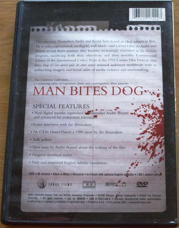 MAN BITES DOG [BBOX 6] Region 1