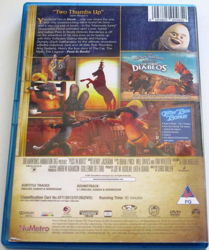 PUSS IN BOOTS DVD [BBOX 13]