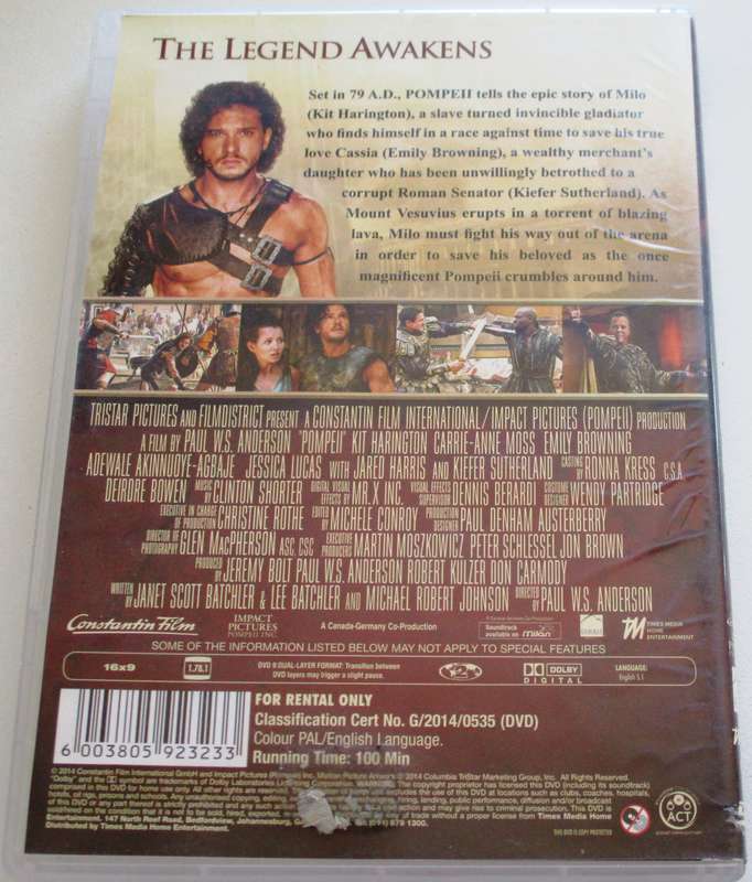 POMPEII DVD [BBOX 13]