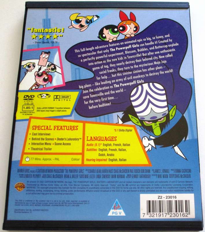 THE POWERPUFF GIRLS Movie DVD [BBOX 13]