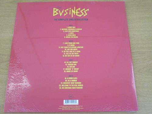 THE BUSINESS The Complete Singles Collection Ltd Edition RED 2xLP VINYL Record