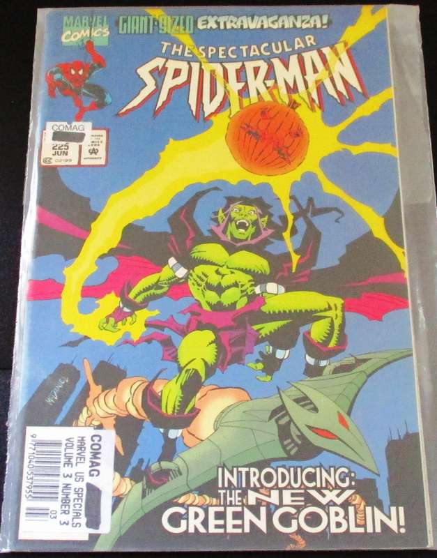 MARVEL COMICS THE SPECTACULAR SPIDER-MAN Introducing the New Green Goblin #225 Jan 1995 [Box 1]