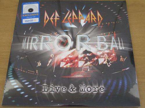 DEF LEPPARD Mirror Ball Live & More CLEAR 3xLP VINYL Record