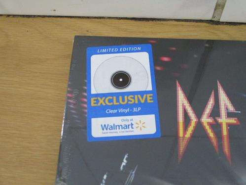 DEF LEPPARD Mirror Ball Live & More CLEAR 3xLP VINYL Record