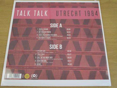 TALK TALK Utrecht 1984 LP VINYL Record