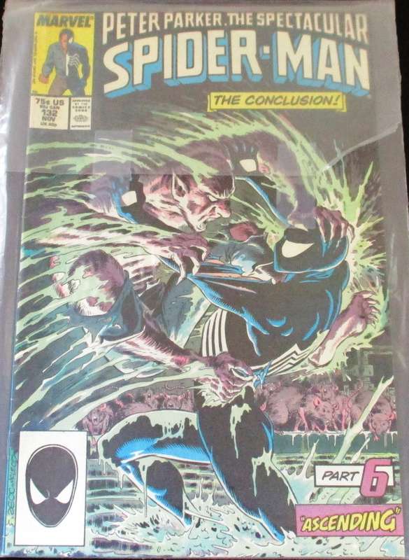 MARVEL PETER PARKER THE SPECTACULAR SPIDER-MAN The Conclusion! #132 Nov 1987 [Box 1]