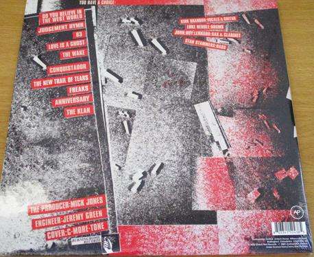 THEATRE OF HATE Westworld Ltd Edition RED LP VINYL Record