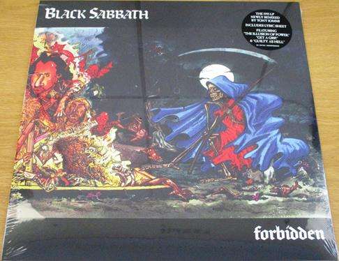 BLACK SABBATH Forbidden Remastered Standard Black LP VINYL Record