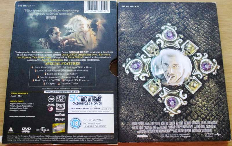 WILD AT HEART Collector's Edition NIcholas Cage DVD [BBOX 8] Region 2
