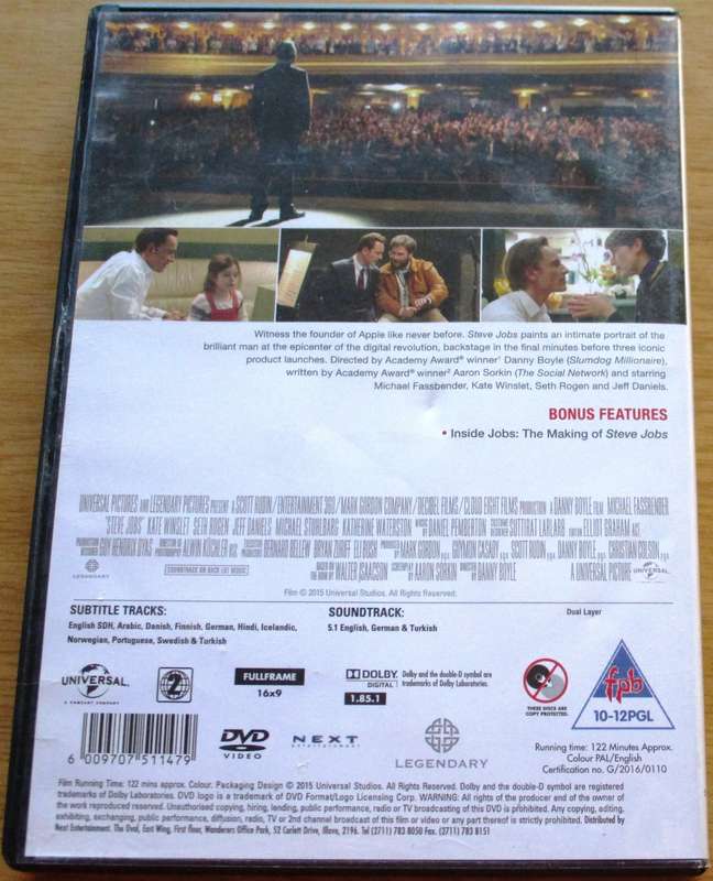 STEVE JOBS DVD [BBOX 8] Region 2