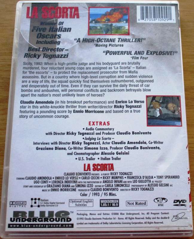 LA SCORTA DVD [BBOX 8] Region FREE