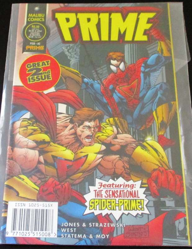 MALIBU COMICS Featuring the Sensational Spider-Prime SPIDER-MAN #2 1995 [Box 1]