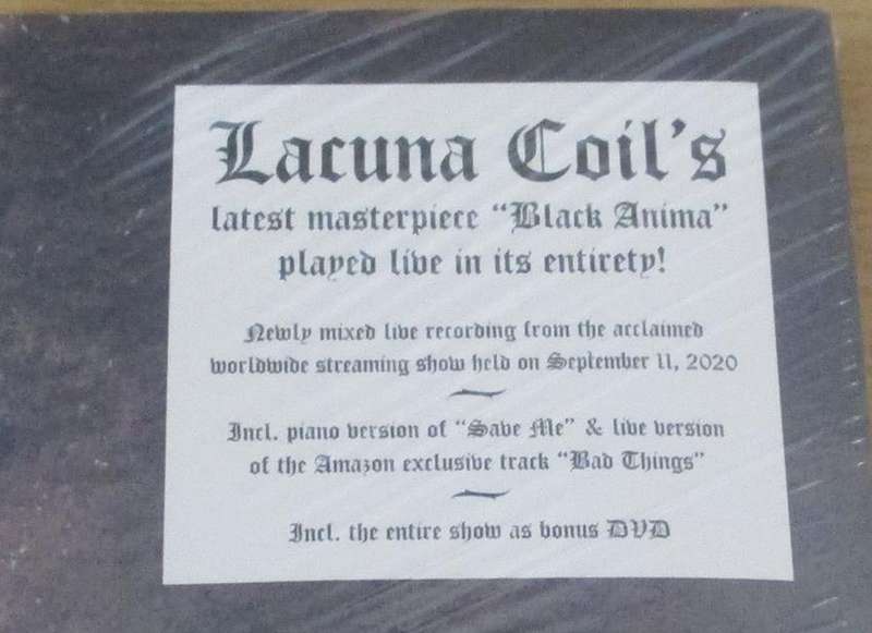 LACUNA COIL Live From The Apocalypse 2xLP+DVD VINYL RECORD