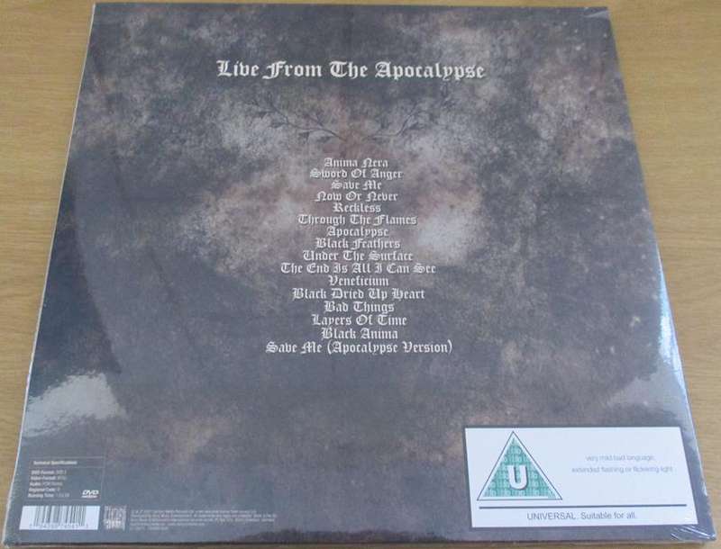 LACUNA COIL Live From The Apocalypse 2xLP+DVD VINYL RECORD