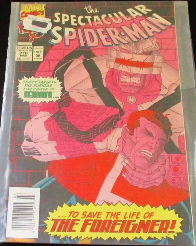 MARVEL Comics THE SPECTACULAR SPIDER-MAN To Save the life of the Foreigner #210 June 1994 [Box 1]