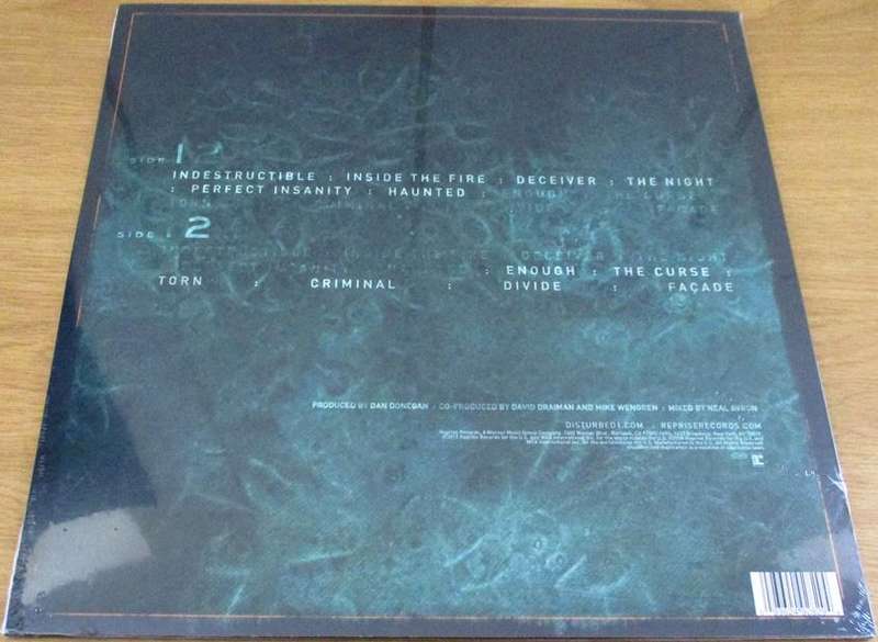 DISTURBED Indestructible 2015 European Pressing VINYL RECORD