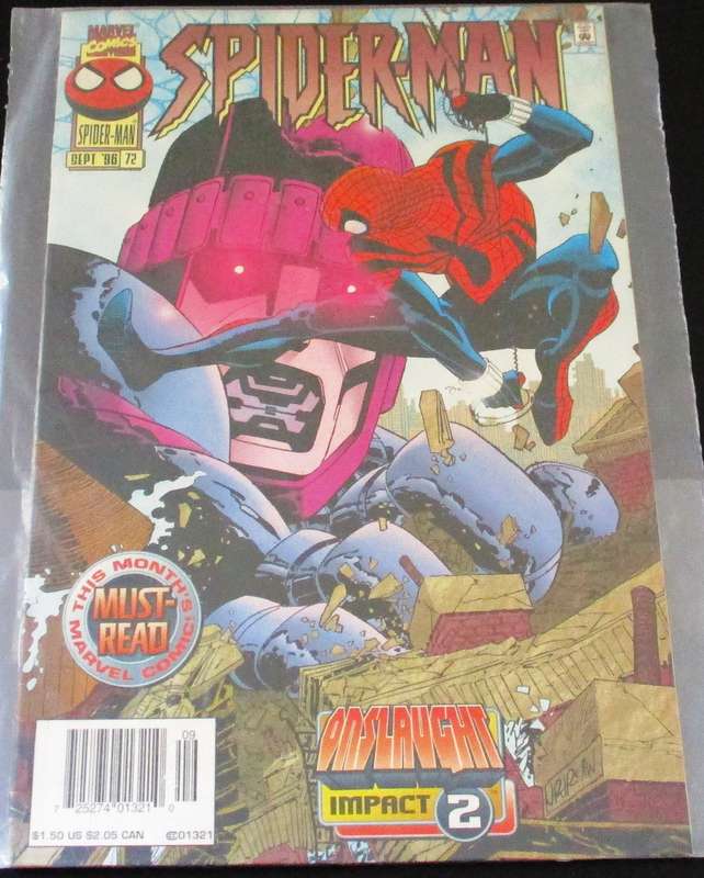 MARVEL Comics SPIDER-MAN Onslaught Impact 2 #72 Sep 1996 [Box 1]
