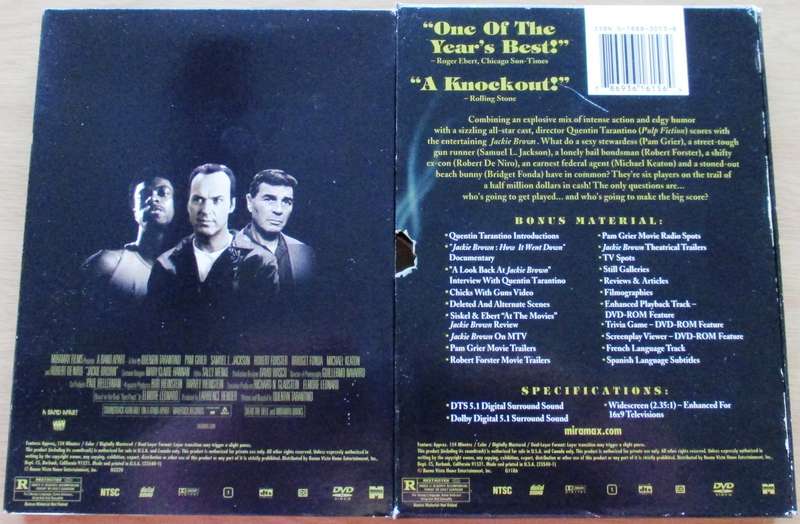 JACKIE BROWN Quentin Tarantino Collector's Edition DVD  [BBOX 8] Region 1