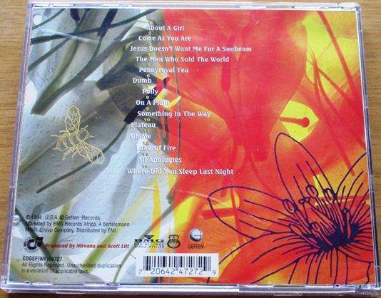 NIRVANA MTV Unplugged in New York CD [Shelf Z x 4]