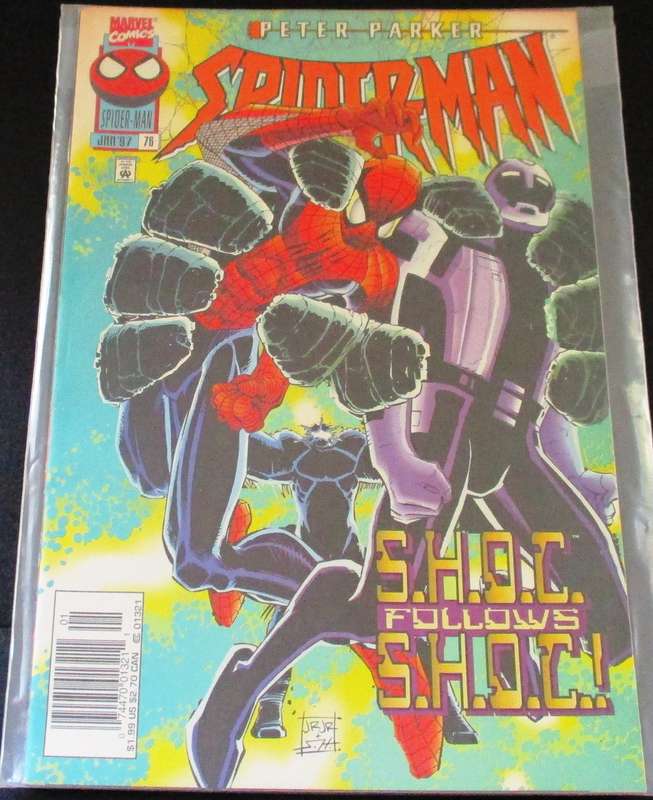 MARVEL Comics PETER PARKER SPIDER-MAN S.H.O.C. Follows S.H.O.C. #76 Jan 1997 [Box 1]