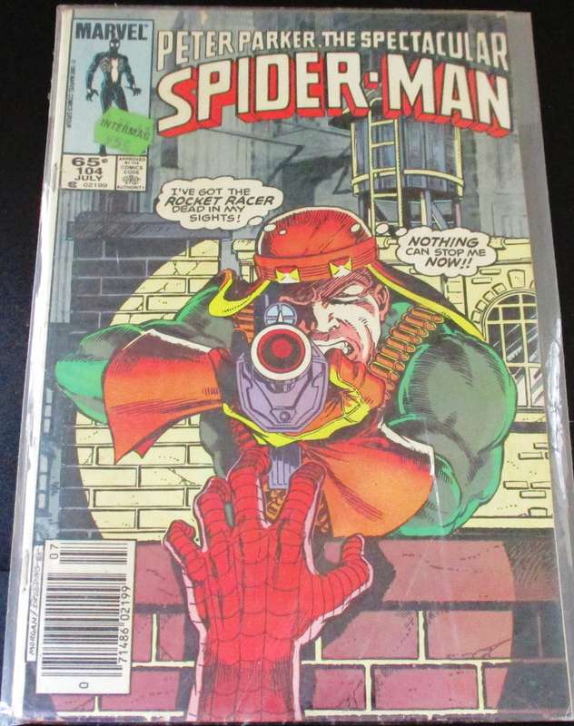 MARVEL PETER PARKER THE SPECTACULAR SPIDER-MAN #104 July 1985 [Box 1]