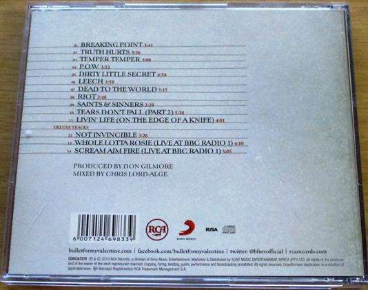 BULLET FOR MY VALENTINE Temper Temper CD [Shelf Z x 11]