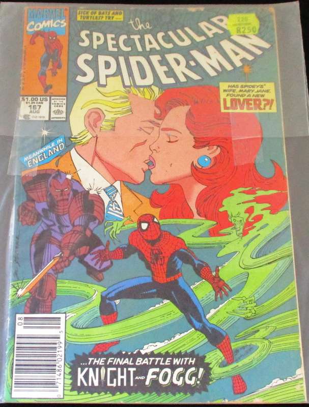 MARVEL Comics THE SPECTACULAR SPIDER-MAN The Final Battle with Knight & Fog #382 August 1990 [Box 1]